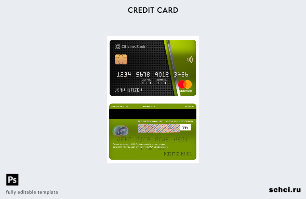 цифровая загрузка шаблона Mastercard банка для граждан США